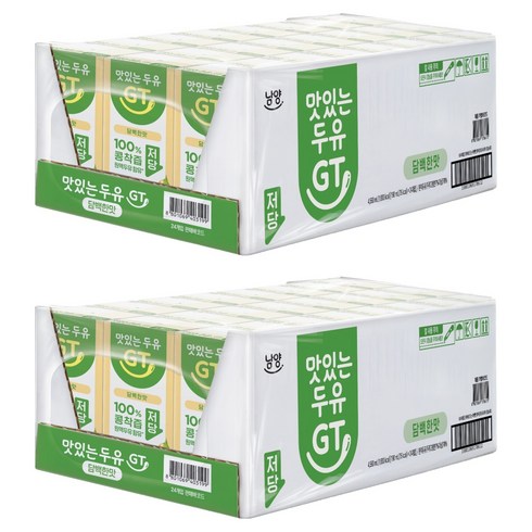 맛있는두유GT 담백한맛, 190ml, 48개