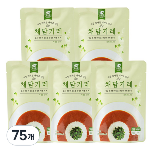 순수람 채담카레, 160g, 75개