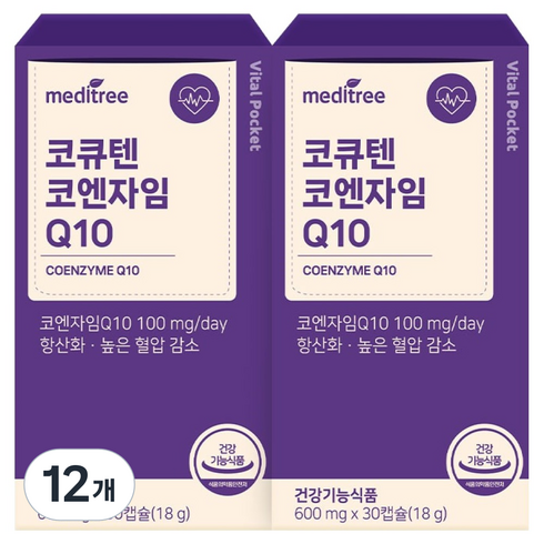 메디트리 바이탈포켓 코큐텐 코엔자임 Q10 18g, 12개, 30정