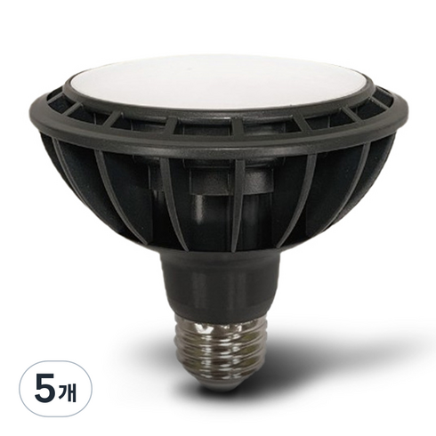 장수램프 LED PAR30 확산형 램프 15W, 주광색, 5개