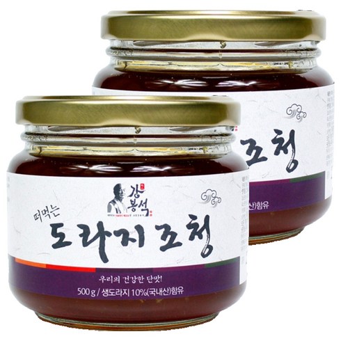 강봉석 두레촌 명인 도라지 조청, 500g, 2개