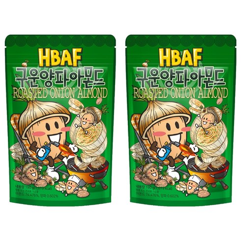 바프 구운양파 아몬드, 190g, 2개