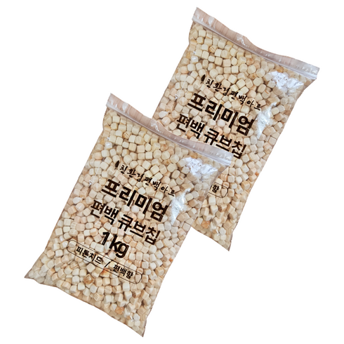 친환경편백아트 프리미엄 편백 큐브칩 촉감각완구 9~10mm, 1kg, 2개