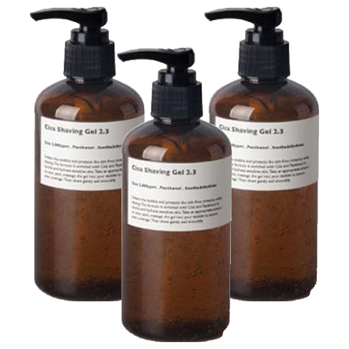 레이지소사이어티 시카 쉐이빙젤 2.3 + 펌프, 250ml, 3개