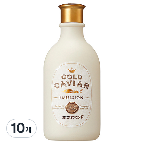 스킨푸드 골드 캐비어 이엑스 에멀전, 145ml, 10개