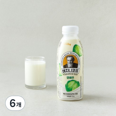 에치와이 메치니코프 양배추 요거트, 6개, 1개입, 500ml