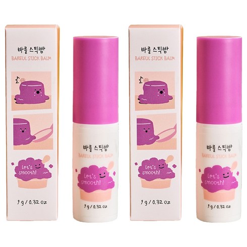 폴레드 바를 유아용 수딩 스틱밤, 9g, 2개