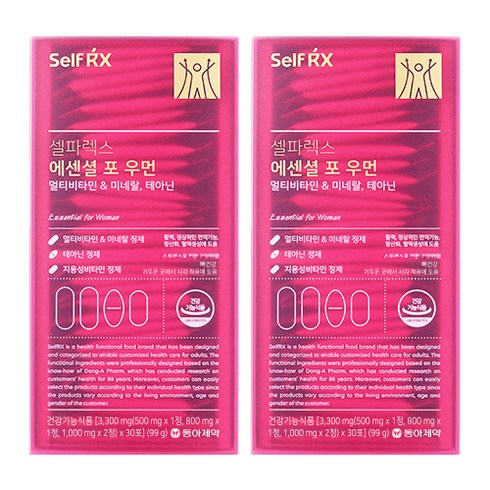 셀파렉스 에센셜 포 우먼, 99g, 2개