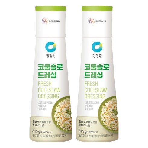 청정원 코울슬로 드레싱, 315g, 2개