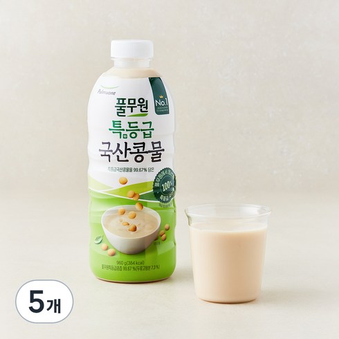 풀무원 특등급 국산콩물, 960g, 5개