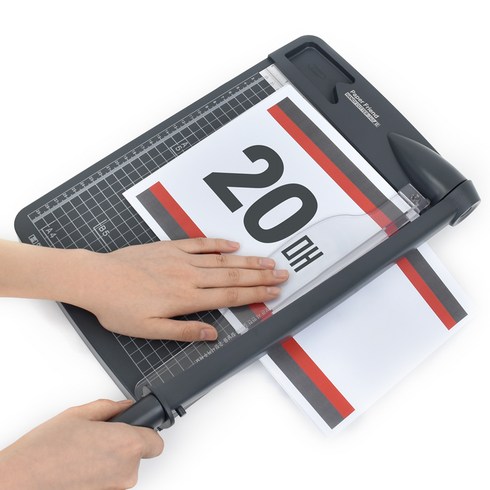 페이퍼프랜드 현대오피스 반달형 칼날 작두형 재단기, A4, HANDY CUTTER 340 II