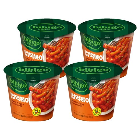 비비고 컵떡볶이, 110g, 4개