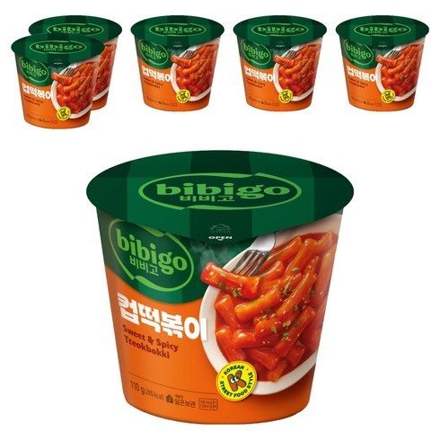 비비고 컵떡볶이, 110g, 6개