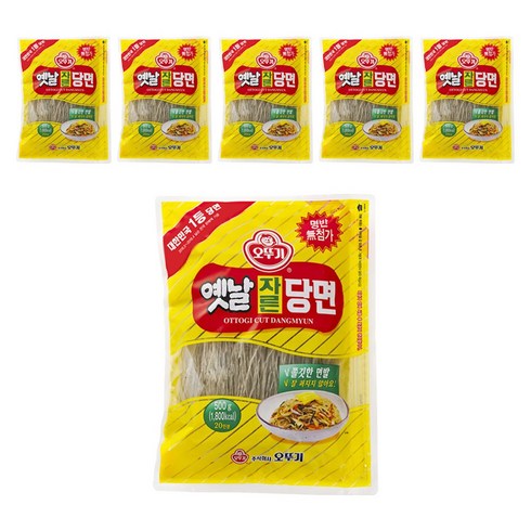 오뚜기옛날 자른당면, 500g, 6개