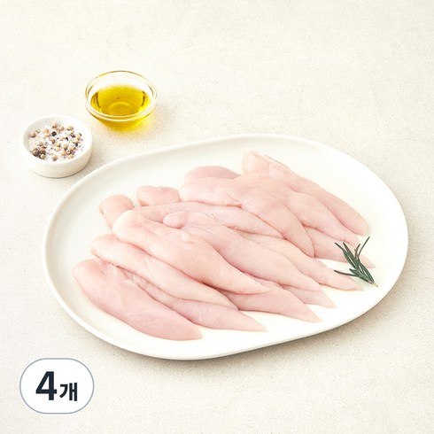마니커 1등급 닭안심 (냉장), 1kg, 4개