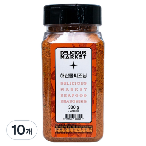 딜리셔스마켓 해산물 시즈닝 중형, 300g, 10개