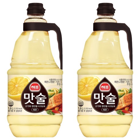 해표 맛술, 1.8L, 2개