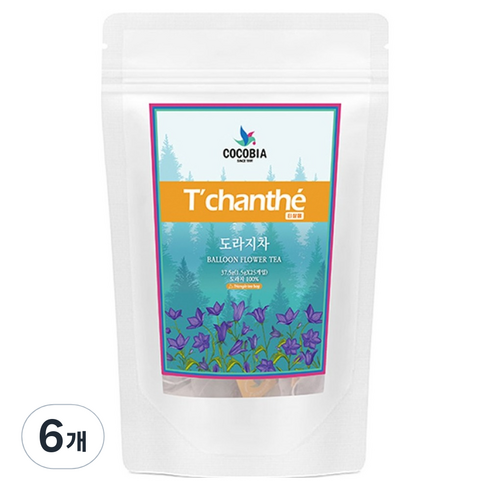 티샹떼 전통 삼각티백 도라지차, 1.5g, 25개입, 6개