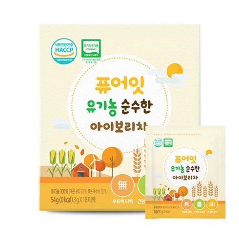 퓨어잇 유기농 순수한 아이보리차, 54g, 1개
