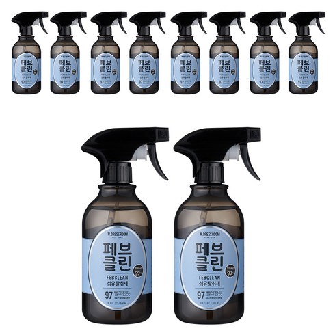 더블유드레스룸 페브클린 섬유탈취제 본품, 500ml, 10개
