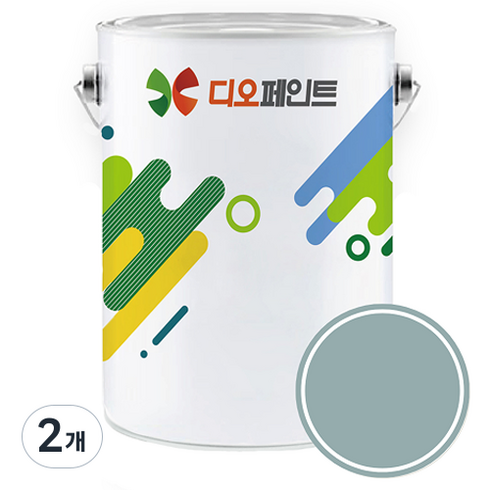 디오페인트 세라믹 플러스 결로 곰팡이 방지용 페인트, 뉴트럴54 산토리니블루, 4L, 2개