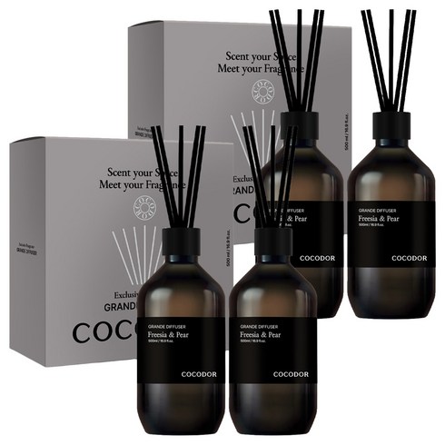 코코도르 그란데 디퓨저, 프리지아앤페어, 500ml, 4개