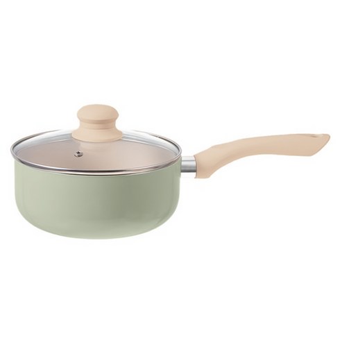 탐사 인덕션 IH 편수 냄비 18cm, 올리브그린, 1개
