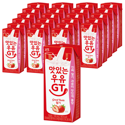 맛있는우유GT 딸기, 190ml, 24개