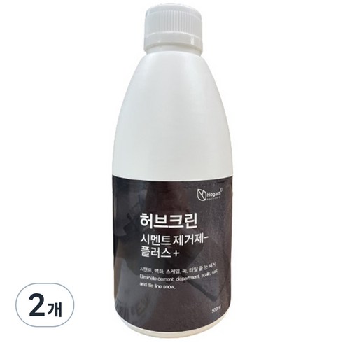 허브크린 플러스 시멘트 제거제, 500ml, 2개