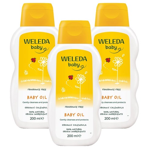 벨레다 카렌듈라 베이비 무향료 오일, 200ml, 3개