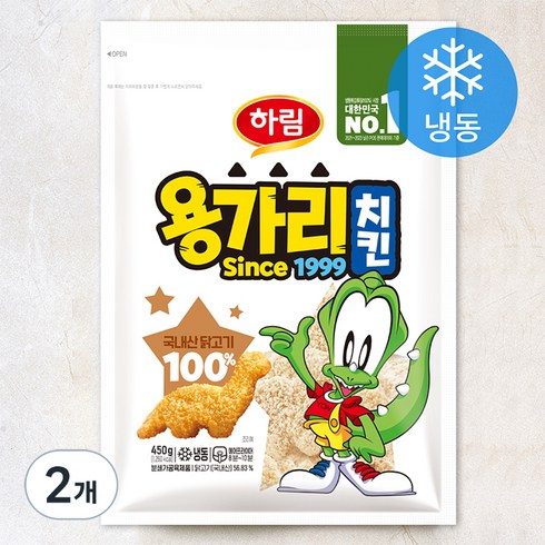 하림 용가리 치킨 (냉동), 450g, 2개