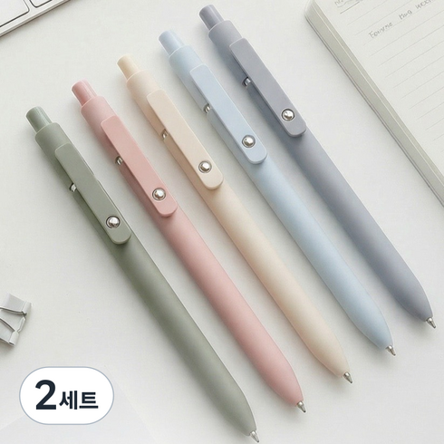 리드홈 퀵 드라이 간호사 젤펜 0.5mm 5종 세트, 혼합색상, 2세트