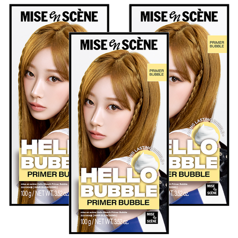 미쟝센 헬로블리치 프라이머 버블 세트, 3개