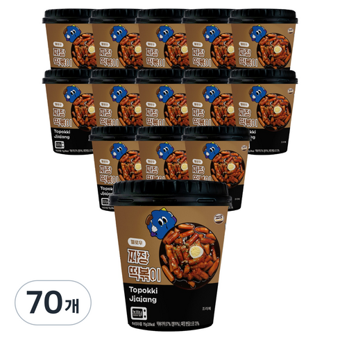 농가식품 멜로우빈 루리 짜장 떡볶이, 115g, 70개