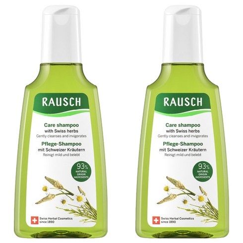라우쉬 스위스 허벌 케어 샴푸, 200ml, 2개