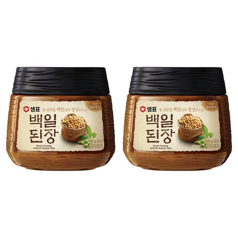 샘표 백일된장, 900g, 2개