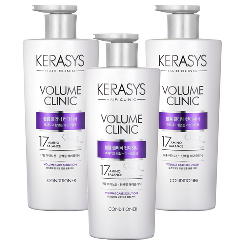 케라시스 볼륨 클리닉 단백질 컨디셔너, 750ml, 3개