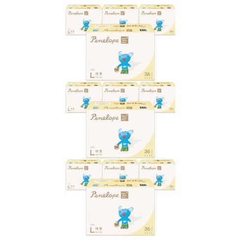 페넬로페 씬씬씬 플러스 밴드형 기저귀 공용, 4단계, 432매