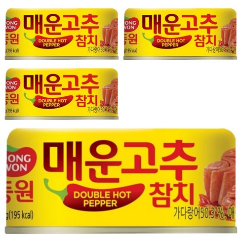 동원 매운 고추참치, 150g, 4개