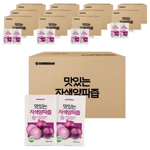 참앤들황토농원 국내산 맛있는 자색양파즙, 100ml, 600개
