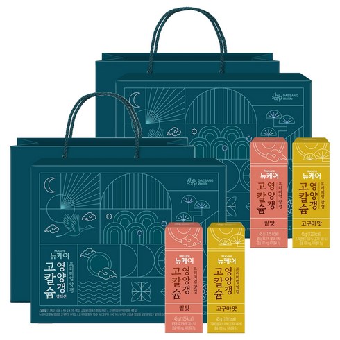 뉴케어 정품 고칼슘 영양갱 셀렉션 선물세트, 720g, 2개