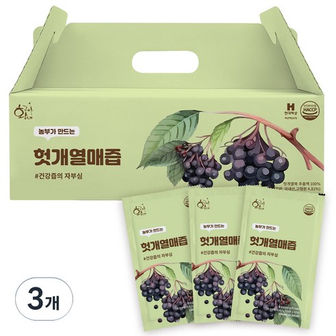 황금이네 헛개즙 100ml 30포, 3L, 3개