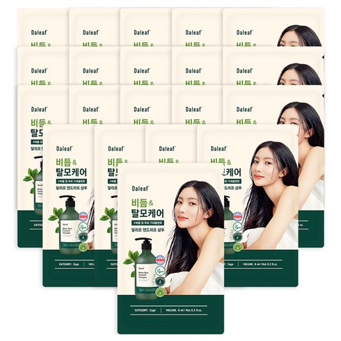 달리프 세이지 베러 루트 댄드러프 여행용 샴푸, 20개, 6ml