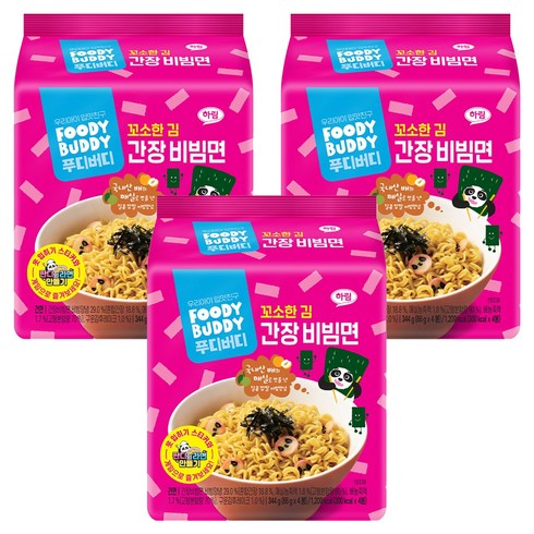 푸디버디 간장 비빔면 86g, 12개