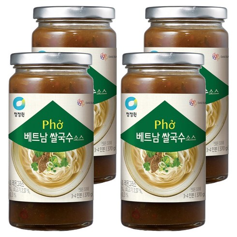 청정원 베트남 쌀국수 소스, 4개, 370g