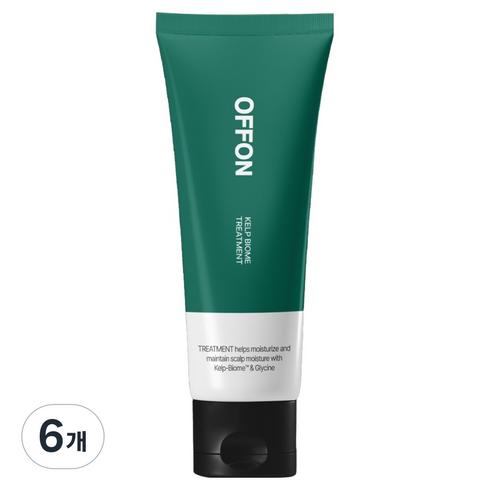 오프온 다시마 바이옴 탈모 완화 두피 트리트먼트, 200ml, 6개