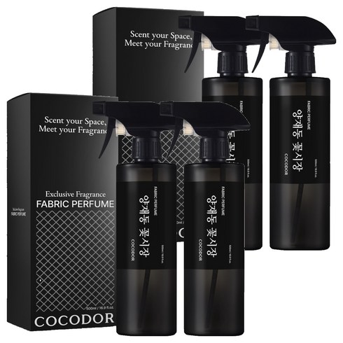 코코도르 퍼퓸 섬유탈취제 양재동꽃시장, 4개, 500ml