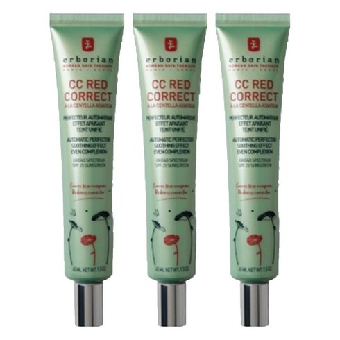에르보리앙 레드 코렉트 씨씨크림 SPF25, 45ml, 3개