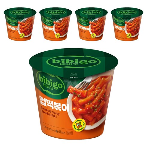 비비고 컵떡볶이, 110g, 5개