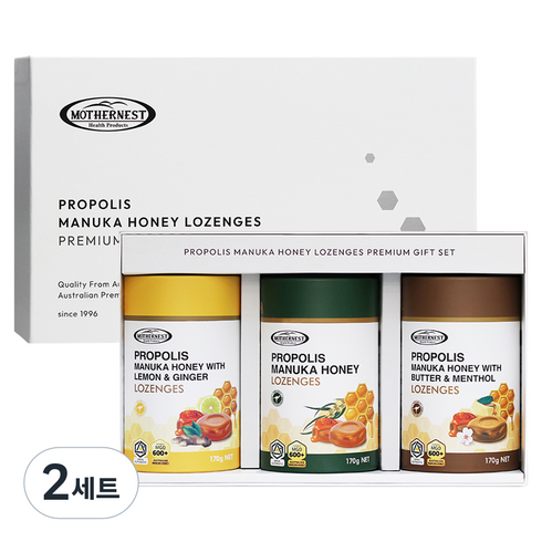 마더네스트 프로폴리스 마누카허니 로젠지스 170g x 3종 세트 MGO600, 510g, 2세트